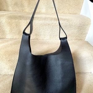 Cuyana leather oversized double loop purse bag - great condition!